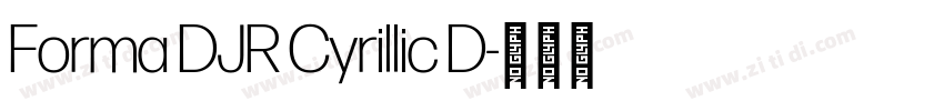 Forma DJR Cyrillic D字体转换 Forma DJR Cyrillic D字体转换